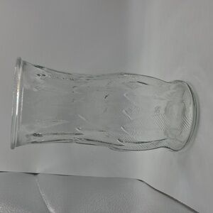 Brody Textured Clear Glass Vase 9.5 Inch